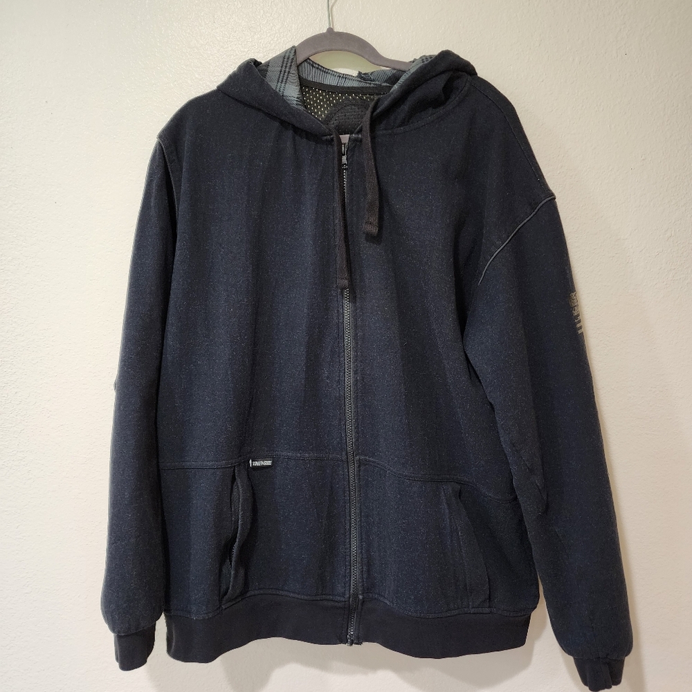 Street & Steel Kickstarter Moto Hoody Hoodie Motorcycle Protection Mens size 2XL